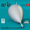 RESKIT RSU48-0405 Mirage 2000N nose cone for Kinetic/Italeri kit (3D Printed) 1/48